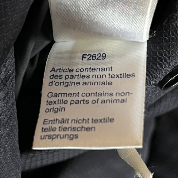 Lacoste L!VE Men's black green logo Print Reversible Quilted Jacket size 38 - Picture 6 of 15